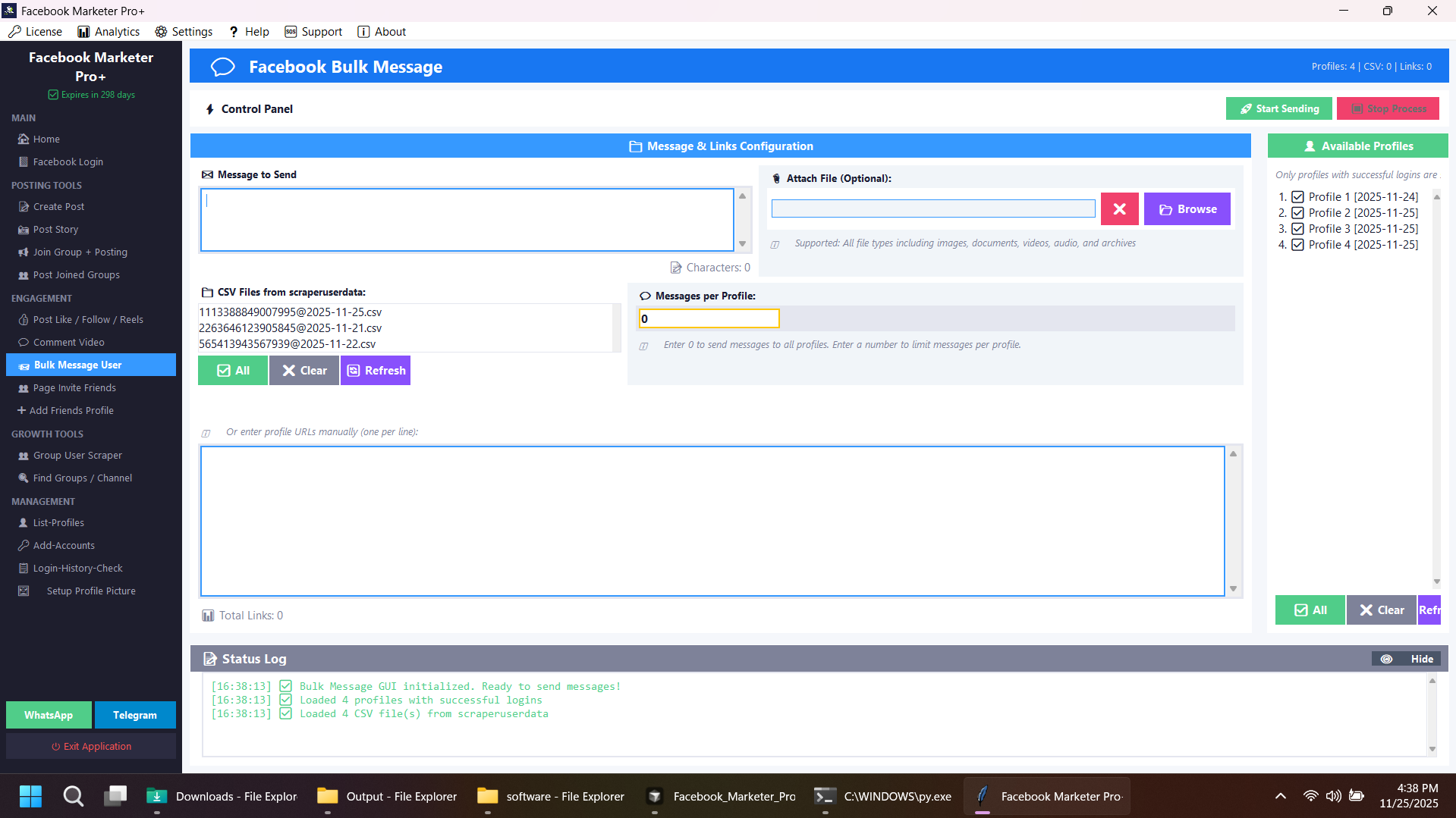 Advanced Facebook Marketing Software | Auto Poster, Comment Bot, Scraper lifetime software